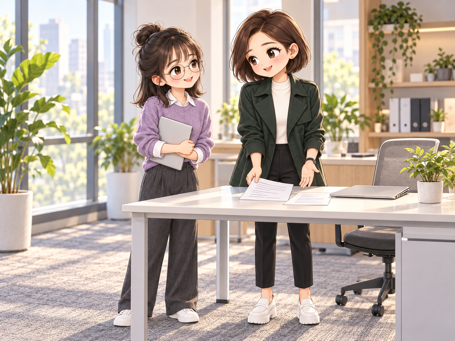 協會日常第27話,小薇與小甯說清讀者使用的困難的和解情境